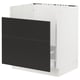 SEKTION Gabinete bajo fregadero TALLSJÖN, blanco/Nickebo antracita mate, 30x24x30 "