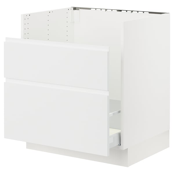 SEKTION Gabinete bajo fregadero TALLSJÖN, blanco/Voxtorp blanco mate, 30x24x30 "