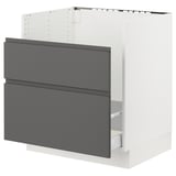 SEKTION Gabinete bajo fregadero TALLSJÖN, blanco/Voxtorp gris oscuro, 30x24x30 "