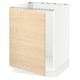 SEKTION Gabinete bajo para fregadero, blanco/Askersund efecto de fresno claro, 24x24x30 "
