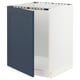 SEKTION Gabinete bajo para fregadero, blanco Axstad/mate azul, 24x24x30 "