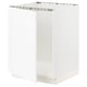 SEKTION Gabinete bajo para fregadero, blanco Enköping/blanco efecto madera, 24x24x30 "