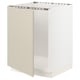 Opción: SEKTION Gabinete bajo para fregadero, blanco/Havstorp beige, 24x24x30 "