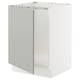 SEKTION Gabinete bajo para fregadero, blanco/Havstorp gris claro, 24x24x30 "