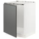 SEKTION Gabinete bajo para fregadero, blanco/Voxtorp gris oscuro, 24x24x30 "