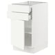 SEKTION Gabinete bajo+puerta/2 cajones, blanco/Vallstena blanco, 18x24x30 "