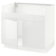 SEKTION Gabinete bjo fregadero doble HAVSEN, blanco/Ringhult blanco, 36x24x30 "