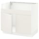 SEKTION Gabinete bjo fregadero doble HAVSEN, blanco/Veddinge blanco, 36x24x30 "
