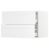 SEKTION Gabinete de pared+2 cajones, blanco Maximera/Axstad blanco mate, 30x15x20 "