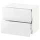 SEKTION Gabinete de pared+2 cajones, blanco Maximera/Ringhult blanco, 24x15x20 "