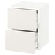 SEKTION Gabinete de pared+2 cajones, blanco Maximera/Veddinge blanco, 15x15x20 "