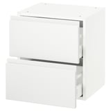 SEKTION Gabinete de pared+2 cajones, blanco Maximera/Voxtorp blanco mate, 18x15x20 "