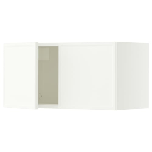 SEKTION Gabinete de pared+2 puertas, blanco/Aspudden blanco mate, 30x15x15 "