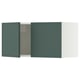 SEKTION Gabinete de pared+2 puertas, blanco/Aspudden gris verdoso oscuro, 30x15x15 "