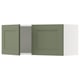 SEKTION Gabinete de pared+2 puertas, blanco/Axstad gris-verde, 36x15x15 "