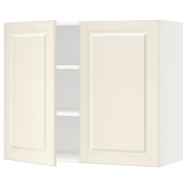 SEKTION Gabinete de pared+2 puertas, blanco/Bodbyn color hueso, 36x15x30 "
