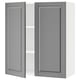 SEKTION Gabinete de pared+2 puertas, blanco/Bodbyn gris, 36x15x40 "