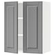 SEKTION Gabinete de pared+2 puertas, blanco/Bodbyn gris, 24x15x30 "