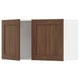 SEKTION Gabinete de pared+2 puertas, blanco Enköping/marrón efecto de nogal, 36x15x20 "