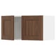 SEKTION Gabinete de pared+2 puertas, blanco Enköping/marrón efecto de nogal, 30x15x15 "