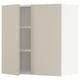 SEKTION Gabinete de pared+2 puertas, blanco/Havstorp beige, 30x15x30 "