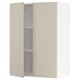 SEKTION Gabinete de pared+2 puertas, blanco/Havstorp beige, 30x15x40 "