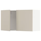 SEKTION Gabinete de pared+2 puertas, blanco/Havstorp beige, 36x15x20 "