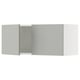 SEKTION Gabinete de pared+2 puertas, blanco/Havstorp gris claro, 36x15x15 "