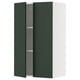 SEKTION Gabinete de pared+2 puertas, blanco/Havstorp verde oscuro, 24x15x40 "