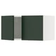 SEKTION Gabinete de pared+2 puertas, blanco/Havstorp verde oscuro, 30x15x15 "