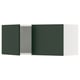 SEKTION Gabinete de pared+2 puertas, blanco/Havstorp verde oscuro, 36x15x15 "