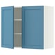SEKTION Gabinete de pared+2 puertas, blanco/Lerhyttan azul, 36x15x30 "