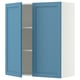 SEKTION Gabinete de pared+2 puertas, blanco/Lerhyttan azul, 36x15x40 "