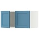 SEKTION Gabinete de pared+2 puertas, blanco/Lerhyttan azul, 30x15x15 "