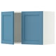 SEKTION Gabinete de pared+2 puertas, blanco/Lerhyttan azul, 30x15x20 "