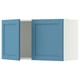SEKTION Gabinete de pared+2 puertas, blanco/Lerhyttan azul, 36x15x20 "