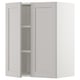 SEKTION Gabinete de pared+2 puertas, blanco/Lerhyttan gris claro, 24x15x30 "