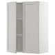 SEKTION Gabinete de pared+2 puertas, blanco/Lerhyttan gris claro, 30x15x40 "