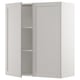 SEKTION Gabinete de pared+2 puertas, blanco/Lerhyttan gris claro, 36x15x40 "
