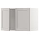 SEKTION Gabinete de pared+2 puertas, blanco/Lerhyttan gris claro, 30x15x20 "