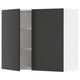 SEKTION Gabinete de pared+2 puertas, blanco/Nickebo antracita mate, 36x15x30 "