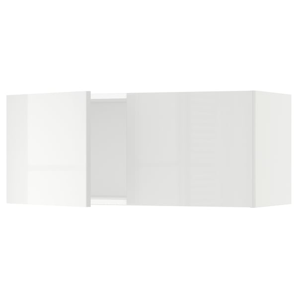 SEKTION Gabinete de pared+2 puertas, blanco/Ringhult blanco, 36x15x15 "