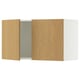SEKTION Gabinete de pared+2 puertas, blanco/Sinarp chapa de roble, 36x15x20 "