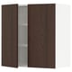 SEKTION Gabinete de pared+2 puertas, blanco/Sinarp marrón, 30x15x30 "