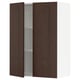 SEKTION Gabinete de pared+2 puertas, blanco/Sinarp marrón, 30x15x40 "
