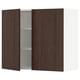 SEKTION Gabinete de pared+2 puertas, blanco/Sinarp marrón, 36x15x30 "
