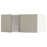 SEKTION Gabinete de pared+2 puertas, blanco/Stensund beige, 36x15x15 "