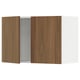 SEKTION Gabinete de pared+2 puertas, blanco/Tistorp efecto nogal marrón, 30x15x20 "