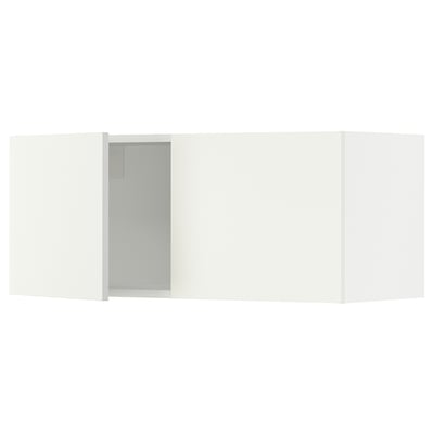 SEKTION Gabinete de pared+2 puertas, blanco/Vallstena blanco, 36x15x15 "