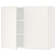 SEKTION Gabinete de pared+2 puertas, blanco/Veddinge blanco, 36x15x30 "